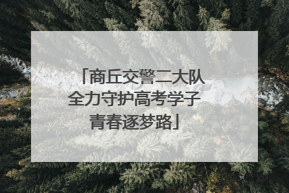商丘交警二大队全力守护高考学子青春逐梦路