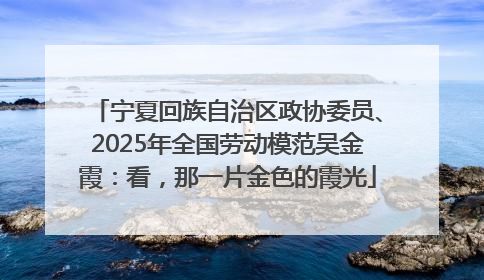 宁夏回族自治区政协委员、2025年全国劳动模范吴金霞：看，那一片金色的霞光