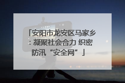 安阳市龙安区马家乡：凝聚社会合力 织密防汛“安全网”
