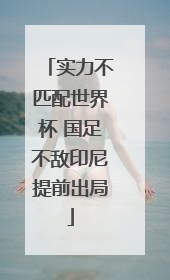 实力不匹配世界杯 国足不敌印尼提前出局