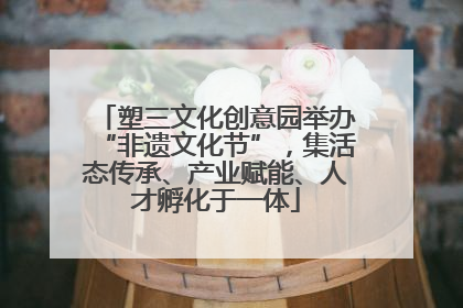 塑三文化创意园举办“非遗文化节”，集活态传承、产业赋能、人才孵化于一体