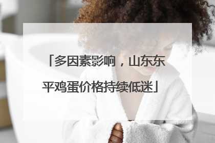 多因素影响，山东东平鸡蛋价格持续低迷