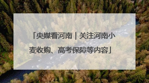 央媒看河南｜关注河南小麦收购、高考保障等内容