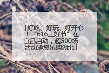 好吃、好玩、好开心！“616三好节”在宜昌启动，超500场活动邀您乐购湖北