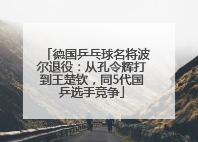 德国乒乓球名将波尔退役：从孔令辉打到王楚钦，同5代国乒选手竞争