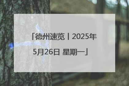 德州速览丨2025年5月26日 星期一