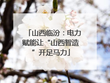 山西临汾：电力赋能让“山西智造”开足马力