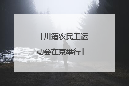 川籍农民工运动会在京举行