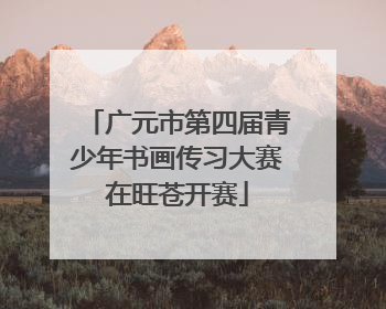 广元市第四届青少年书画传习大赛在旺苍开赛