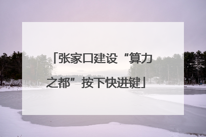 张家口建设“算力之都”按下快进键