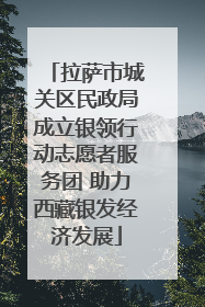 拉萨市城关区民政局成立银领行动志愿者服务团 助力西藏银发经济发展