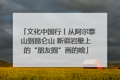 文化中国行丨从阿尔泰山到昆仑山 新疆岩壁上的“朋友圈”画的啥