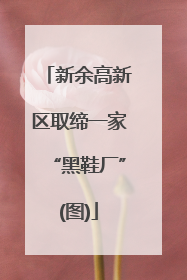 新余高新区取缔一家“黑鞋厂”(图)