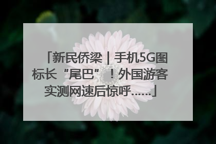 新民侨梁｜手机5G图标长“尾巴”！外国游客实测网速后惊呼……