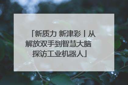 新质力 新津彩丨从解放双手到智慧大脑 探访工业机器人