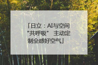 日立：AI与空间“共呼吸” 主动定制全感好空气