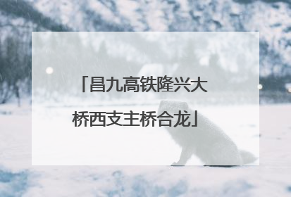 昌九高铁隆兴大桥西支主桥合龙