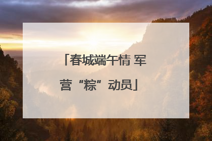 春城端午情 军营“粽”动员