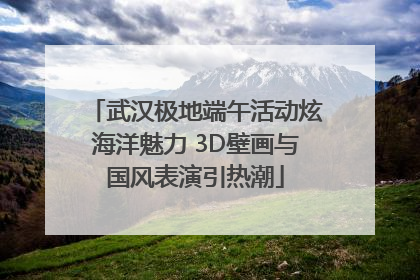 武汉极地端午活动炫海洋魅力 3D壁画与国风表演引热潮
