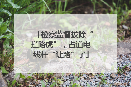 检察监督拔除“拦路虎”，占道电线杆“让路”了