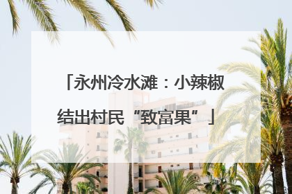 永州冷水滩：小辣椒结出村民“致富果”