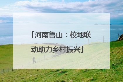 河南鲁山：校地联动助力乡村振兴