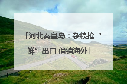 河北秦皇岛：杂粮抢“鲜”出口 俏销海外