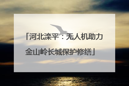 河北滦平：无人机助力金山岭长城保护修缮