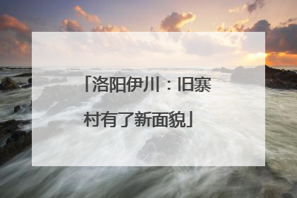 洛阳伊川：旧寨村有了新面貌