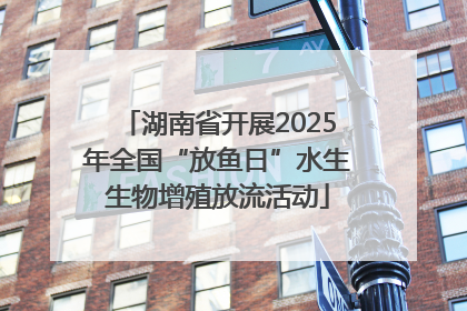 湖南省开展2025年全国“放鱼日”水生生物增殖放流活动