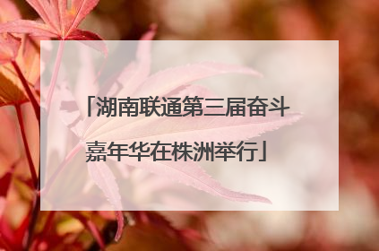 湖南联通第三届奋斗嘉年华在株洲举行