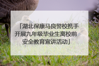 湖北保康马良警校携手开展九年级毕业生离校前安全教育宣讲活动
