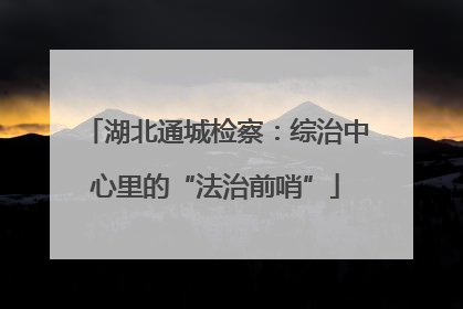 湖北通城检察：综治中心里的“法治前哨”