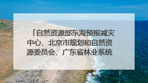 自然资源部东海预报减灾中心、北京市规划和自然资源委员会、广东省林业系统等正在招聘｜招聘信息