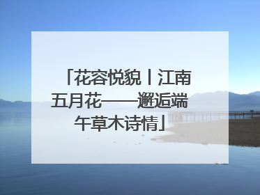 花容悦貌丨江南五月花——邂逅端午草木诗情