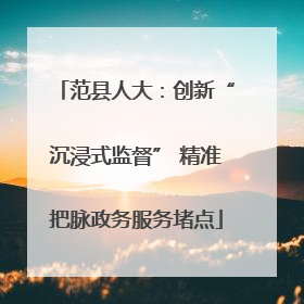 范县人大：创新“沉浸式监督” 精准把脉政务服务堵点