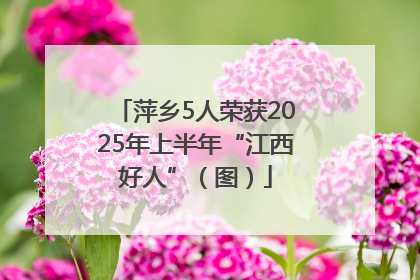 萍乡5人荣获2025年上半年“江西好人”（图）