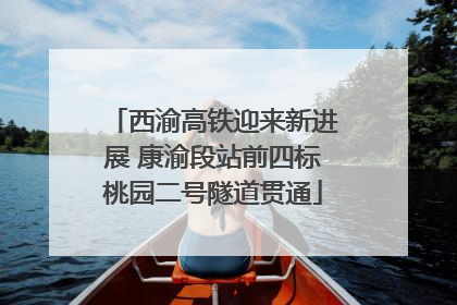 西渝高铁迎来新进展 康渝段站前四标桃园二号隧道贯通