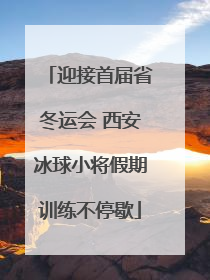 迎接首届省冬运会 西安冰球小将假期训练不停歇