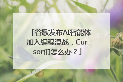 谷歌发布AI智能体加入编程混战，Cursor们怎么办？