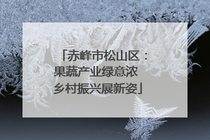 赤峰市松山区：果蔬产业绿意浓 乡村振兴展新姿