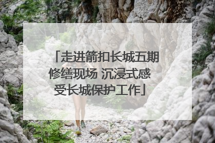 走进箭扣长城五期修缮现场 沉浸式感受长城保护工作