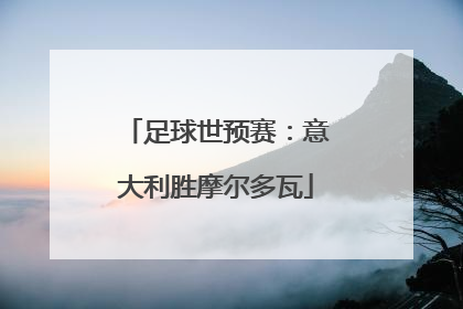 足球世预赛：意大利胜摩尔多瓦
