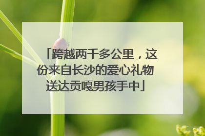 跨越两千多公里，这份来自长沙的爱心礼物送达贡嘎男孩手中