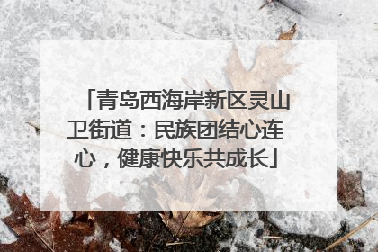 青岛西海岸新区灵山卫街道：民族团结心连心，健康快乐共成长