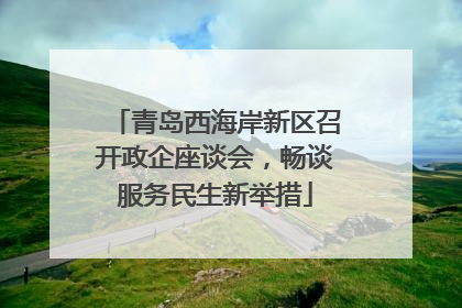 青岛西海岸新区召开政企座谈会，畅谈服务民生新举措