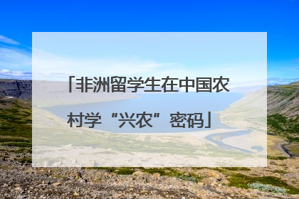 非洲留学生在中国农村学“兴农”密码