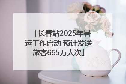 长春站2025年暑运工作启动 预计发送旅客665万人次