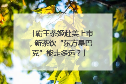 霸王茶姬赴美上市，新茶饮“东方星巴克”能走多远？