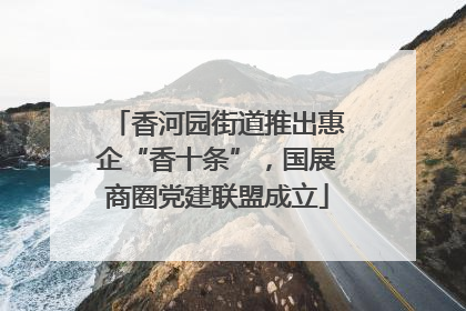 香河园街道推出惠企“香十条”，国展商圈党建联盟成立